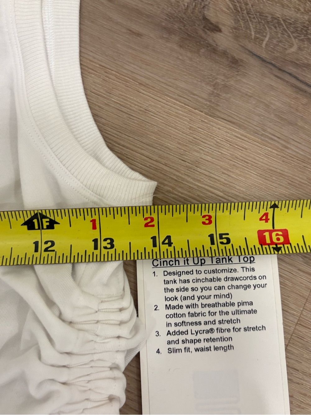 NWT Lululemon Cinch It Up Tank Top Size 4 - Picture 10 of 10
